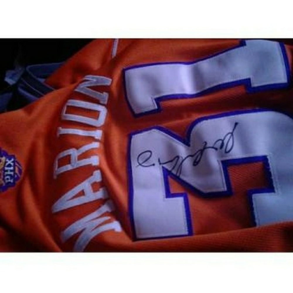 Shawn marion autographed suns jersey size 56 3xl